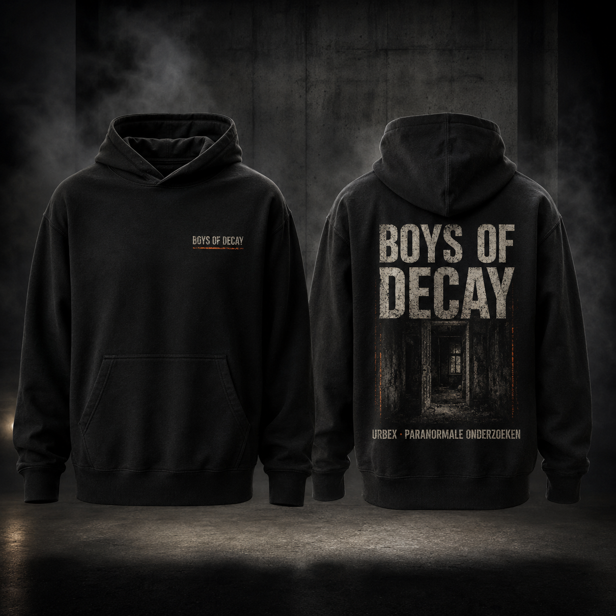 Boys of Decay Premium Hoodie, voor- en achterkant